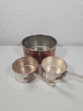 Mauviel Mini Saucepans And A
